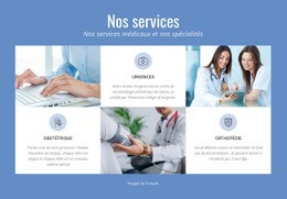 Services Médicaux - Modèle HTML5 Réactif