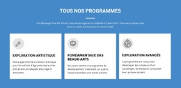 Programmes Artistiques Qui Changent La Vie – Modèle HTML5 Prêt À L'Emploi