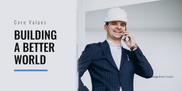 Building a Better World - Html Code Example by Nicepage