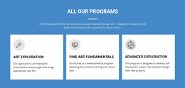 HTML Design For Life-Changing Art Programs
