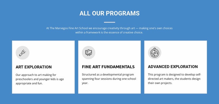 Életet megváltoztató művészeti programok Html Weboldal készítő
