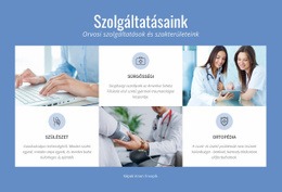 Egészségügyi Szolgáltatások - HTML-Sablon Letöltése