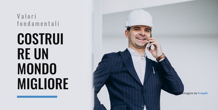 Costruire un mondo migliore Modelli di Website Builder