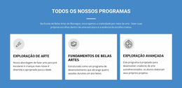 Programas De Arte Que Mudam Vidas - Modelo Joomla Profissional Gratuito