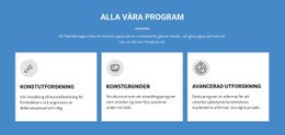 Livsförändrande Konstprogram - Mallar Webbplatsdesign