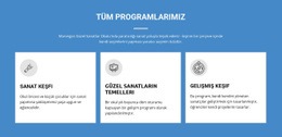 Yaşamı Değiştiren Sanat Programları - Kullanımı Kolay Tek Sayfalık Şablon