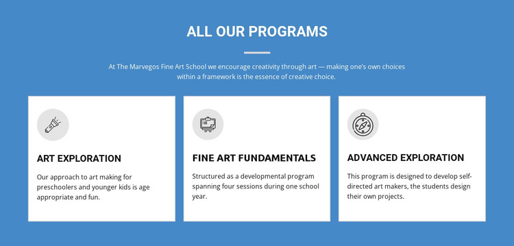 Life-changing art programs Web Design