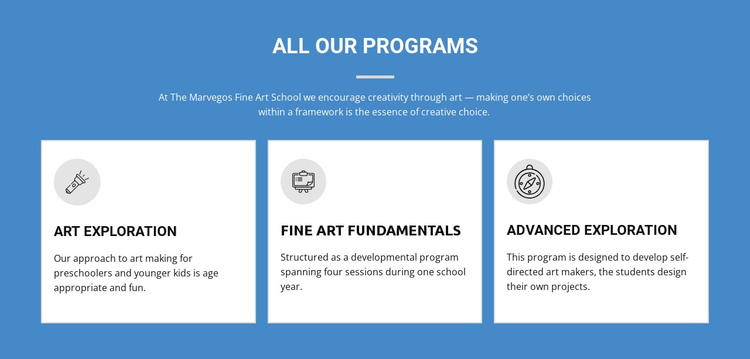 Life-changing art programs Website Builder Software