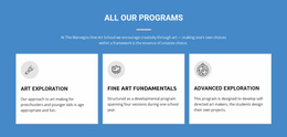 Levensveranderende Kunstprogramma'S - Eenvoudig Websitesjabloon