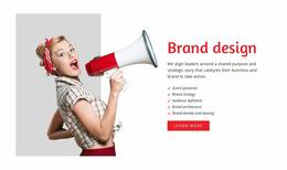 Website Landing Page For Branding Firm With A Rich History