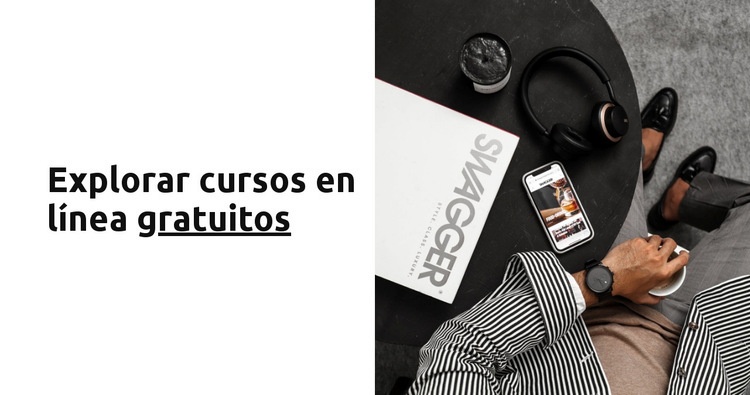 Mira nuestro curso online Plantilla CSS