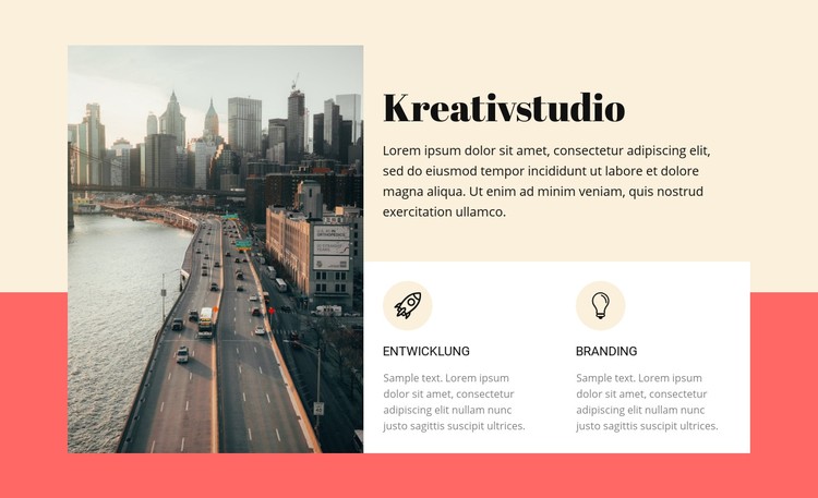 Kreatives Gebäudestudio CSS-Vorlage