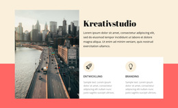 Kreatives Gebäudestudio – Fertiges Website-Design