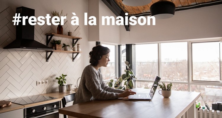 Restez à la maison et arrêtez de paniquer Modèles de constructeur de sites Web