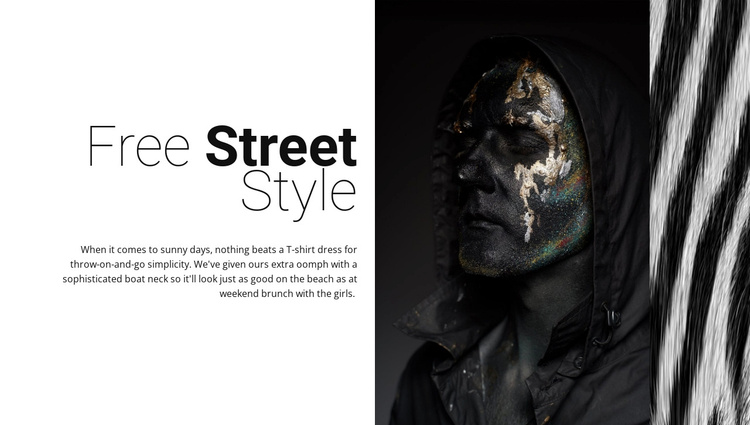 Free street fashion Joomla Template