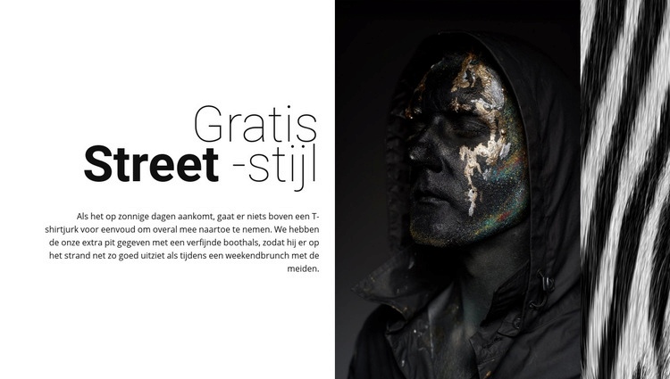 Gratis straatmode CSS-sjabloon