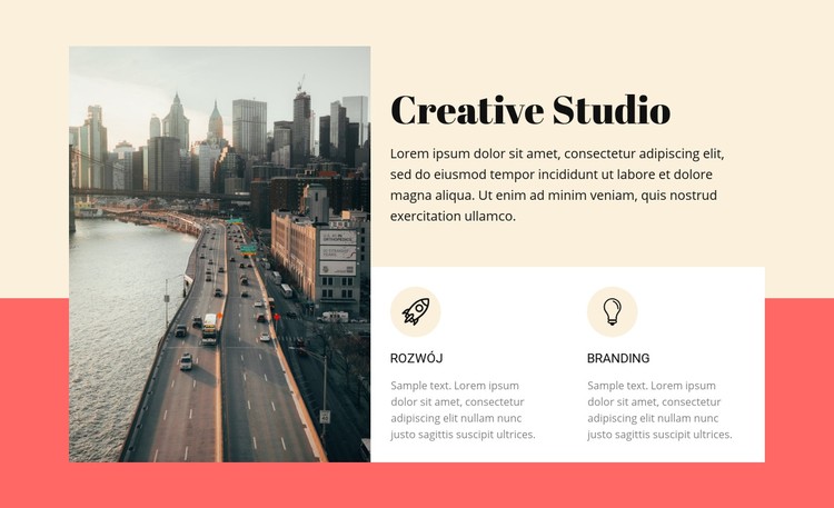 Kreatywne studio budowlane Szablon CSS