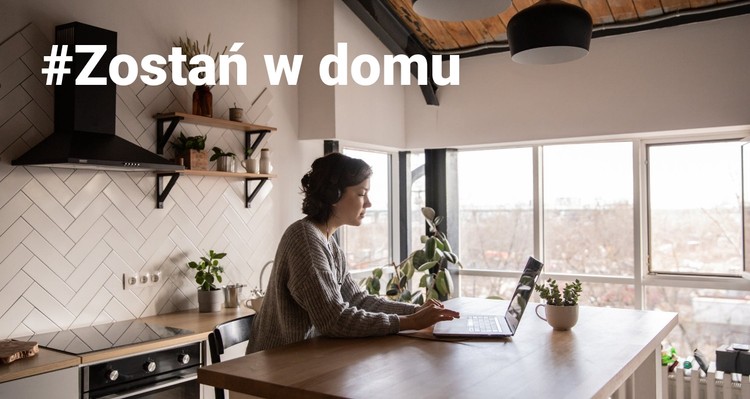 Zostań w domu i powstrzymaj panikę Szablon CSS