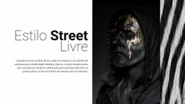 Moda De Rua Grátis - Modelo HTML5 Moderno