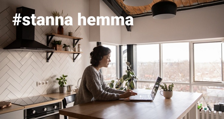 Stanna hemma och sluta få panik CSS -mall