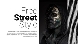 Free Street Fashion - Creative Multipurpose Web Page Design