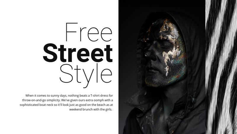 Free street fashion Webflow Template Alternative