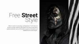 Free Street Fashion - Free Download Website Mockup