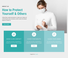 Clean Your Hands Often - Psd Website Mockup