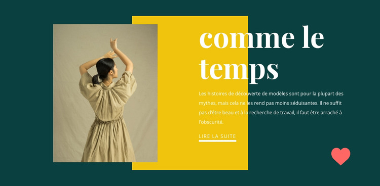 Comme time studio Modèle HTML