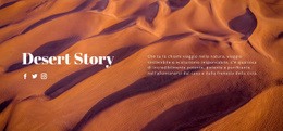 Viaggio Nel Deserto - Design Del Sito Web Scaricabile Gratuitamente
