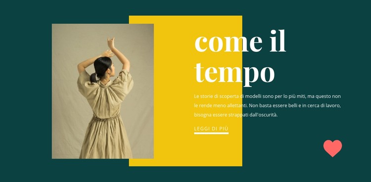 Come lo studio del tempo Modello CSS