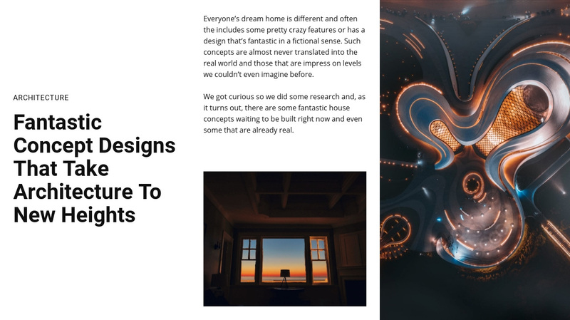 Fantastic concept design Squarespace Template Alternative