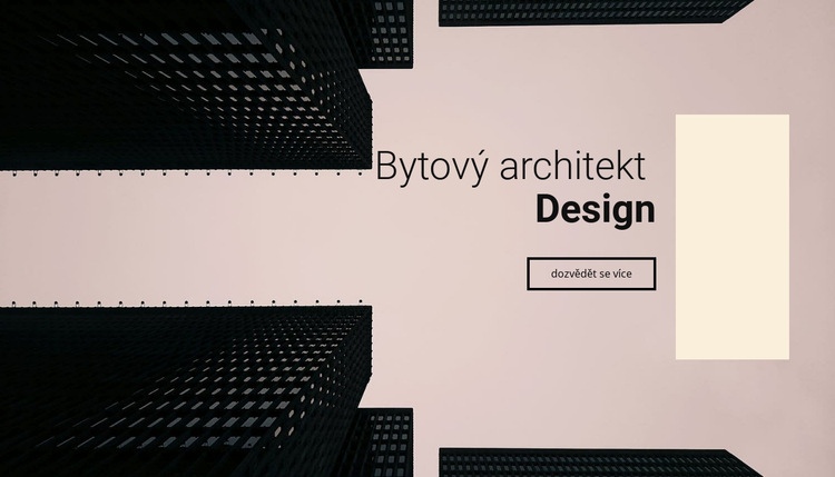 Návrh bytového architekta Šablona CSS