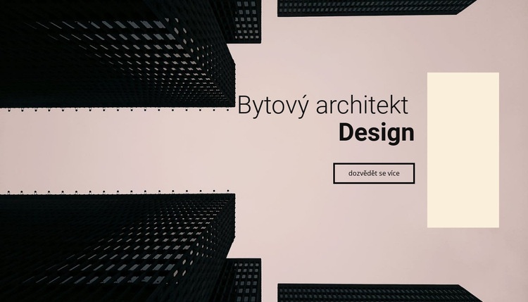 Návrh bytového architekta Šablona webové stránky