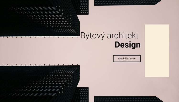 Návrh bytového architekta Webový design