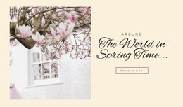 CSS Menu For The World In Spring