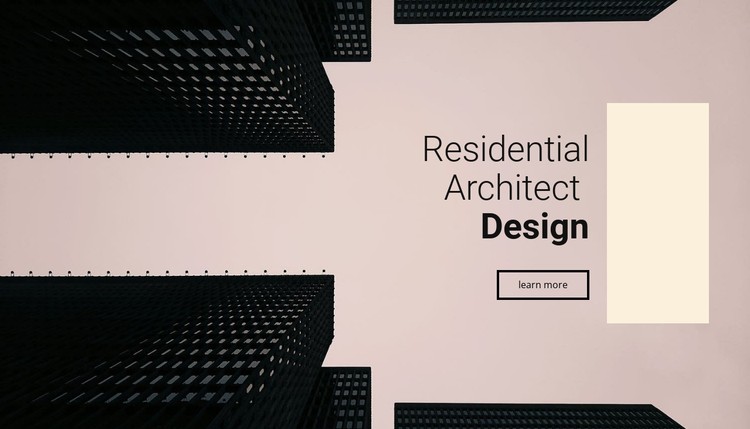 Residential architect design CSS Template