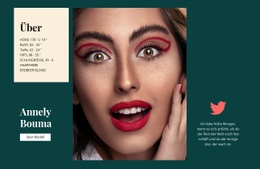 Über Model - HTML5-Zielseite