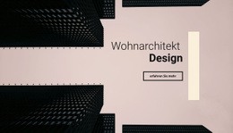 Mehrzweck-HTML5-Vorlage Für Entwurf Eines Wohnarchitekten