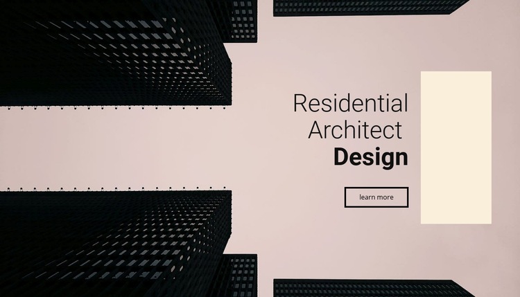 Residential architect design Elementor Template Alternative