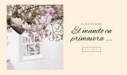 Menú CSS Para El Mundo En Primavera