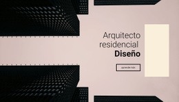 Plantilla De Una Página Para Diseño De Arquitecto Residencial