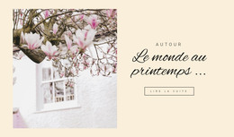 Le Monde Au Printemps - Modèle De Page HTML