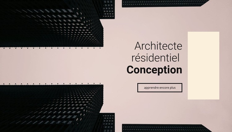 Conception d'architecte résidentiel Modèle HTML5
