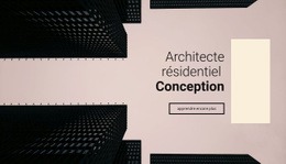 Conception D'Architecte Résidentiel Un Modèle De Page