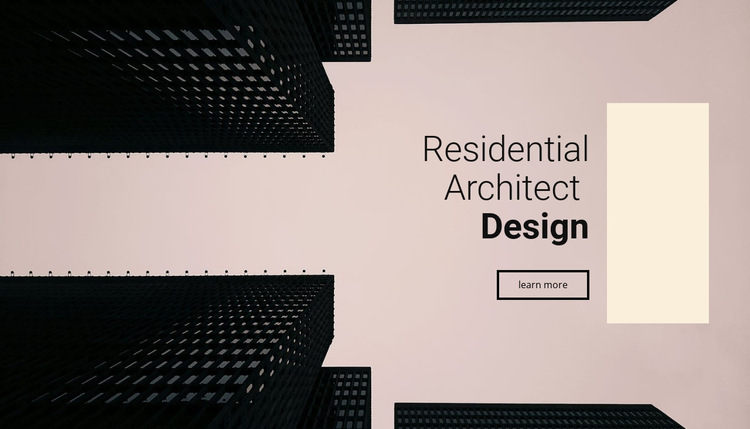 Residentieel architectontwerp HTML5-sjabloon