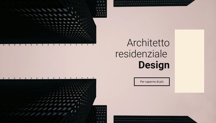 Progettazione dell'architetto residenziale Costruttore di siti web HTML