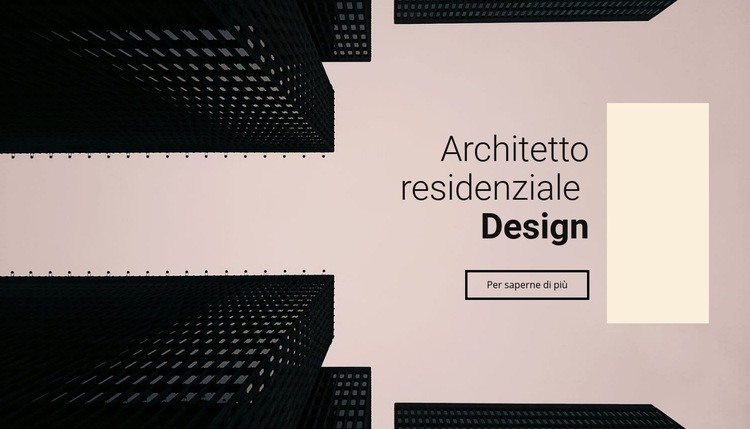 Progettazione dell'architetto residenziale Modelli di Website Builder