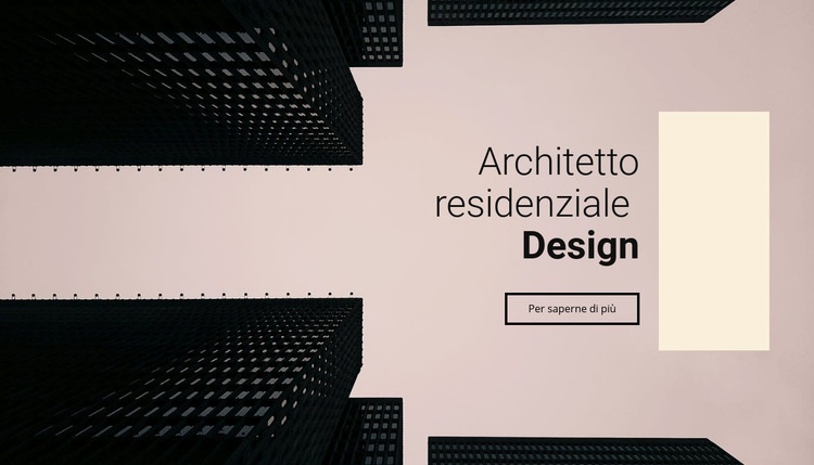 Progettazione dell'architetto residenziale Progettazione di siti web