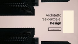 Progettazione Dell'Architetto Residenziale Modello Di Pagina Di Destinazione